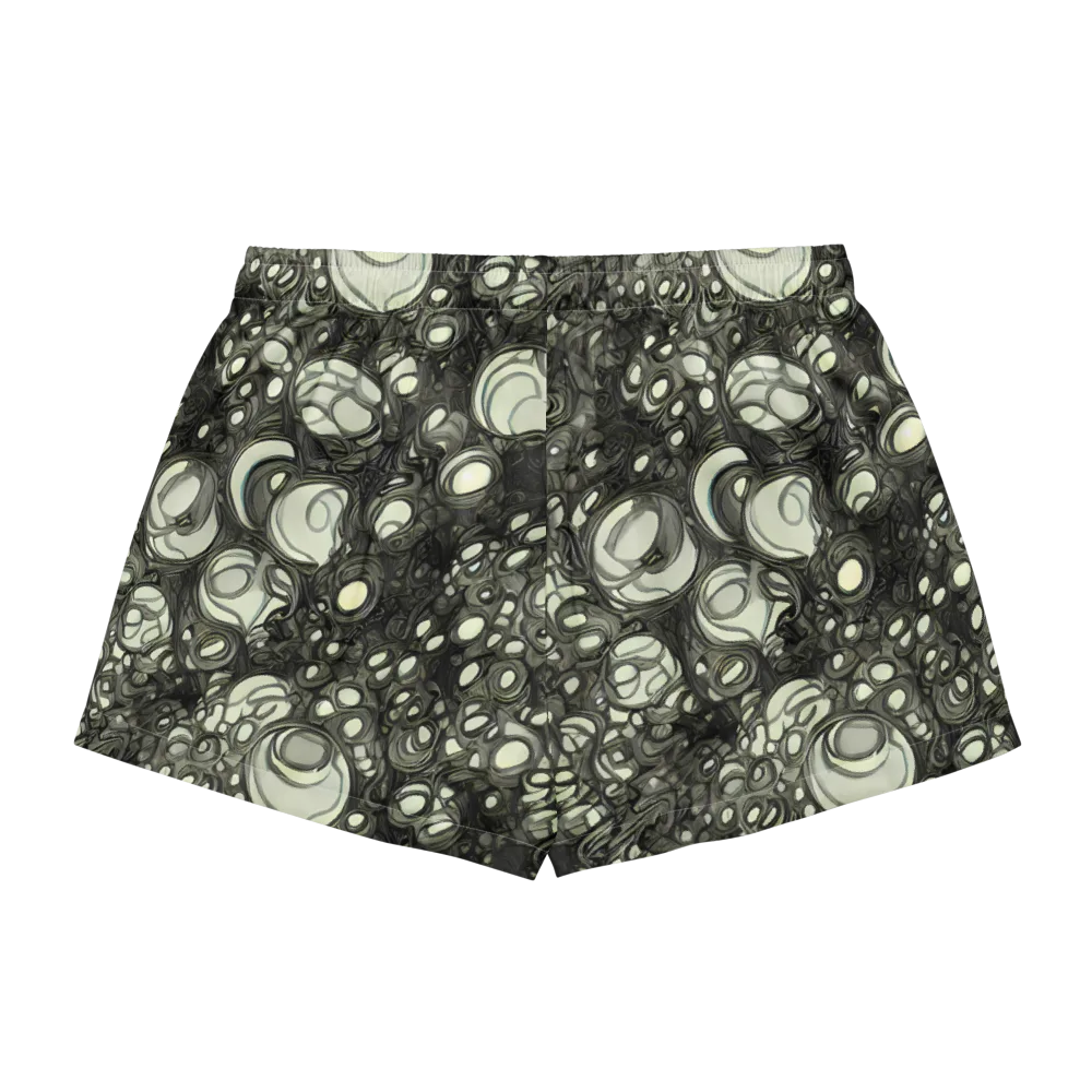 Cellular Noir on Women's Pajama Shorts — Back