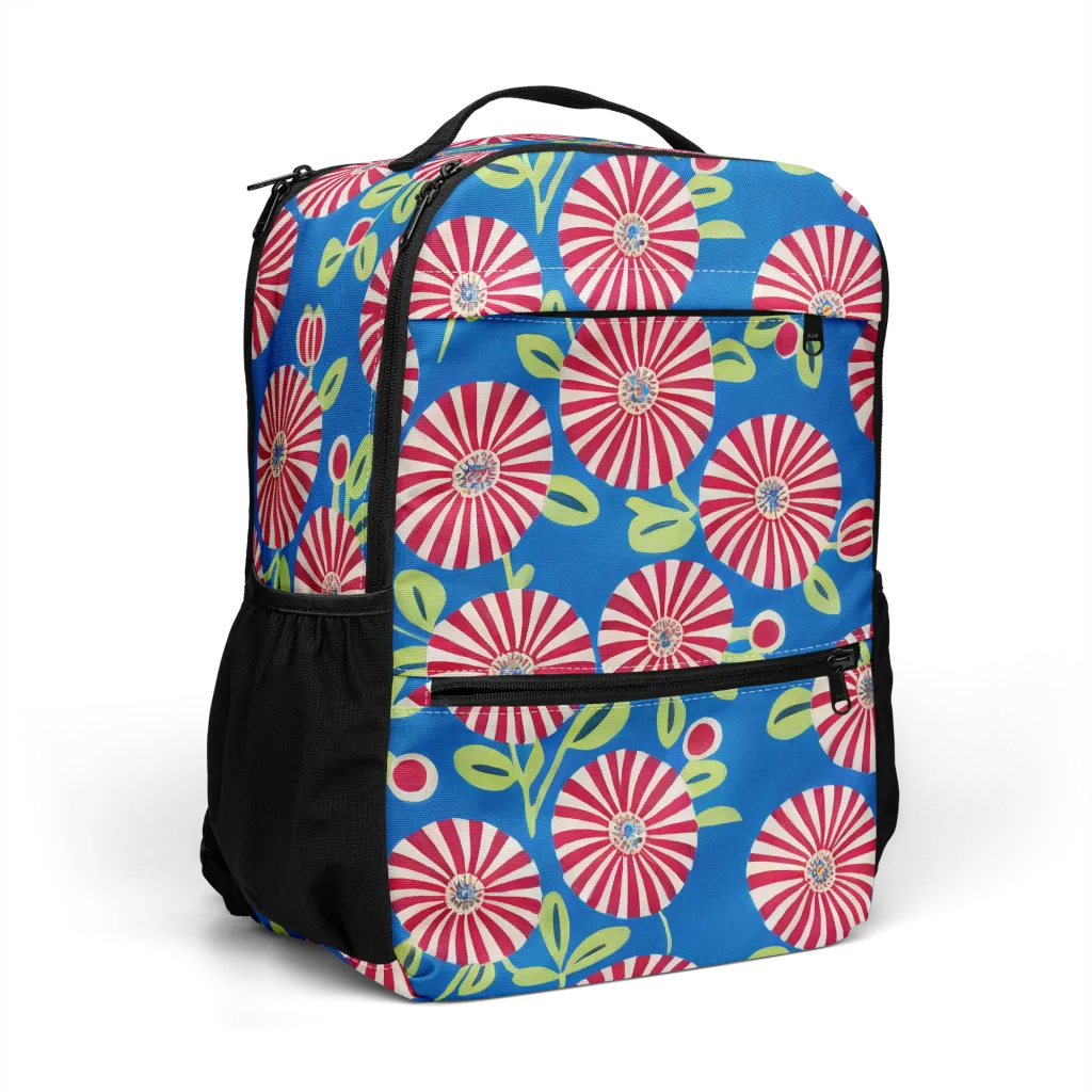 Radiant Garden Parade on Utility Backpack — Right Front