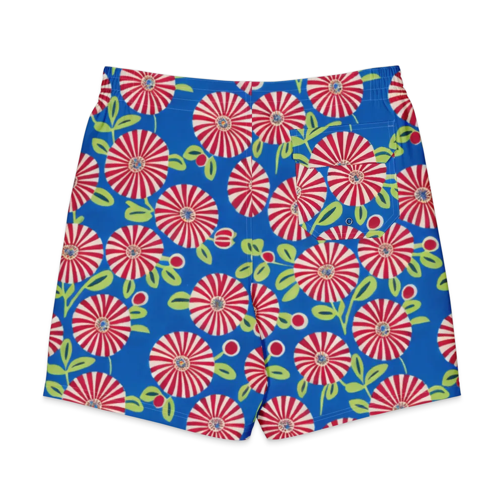 Radiant Garden Parade on Men's Board Shorts — Back