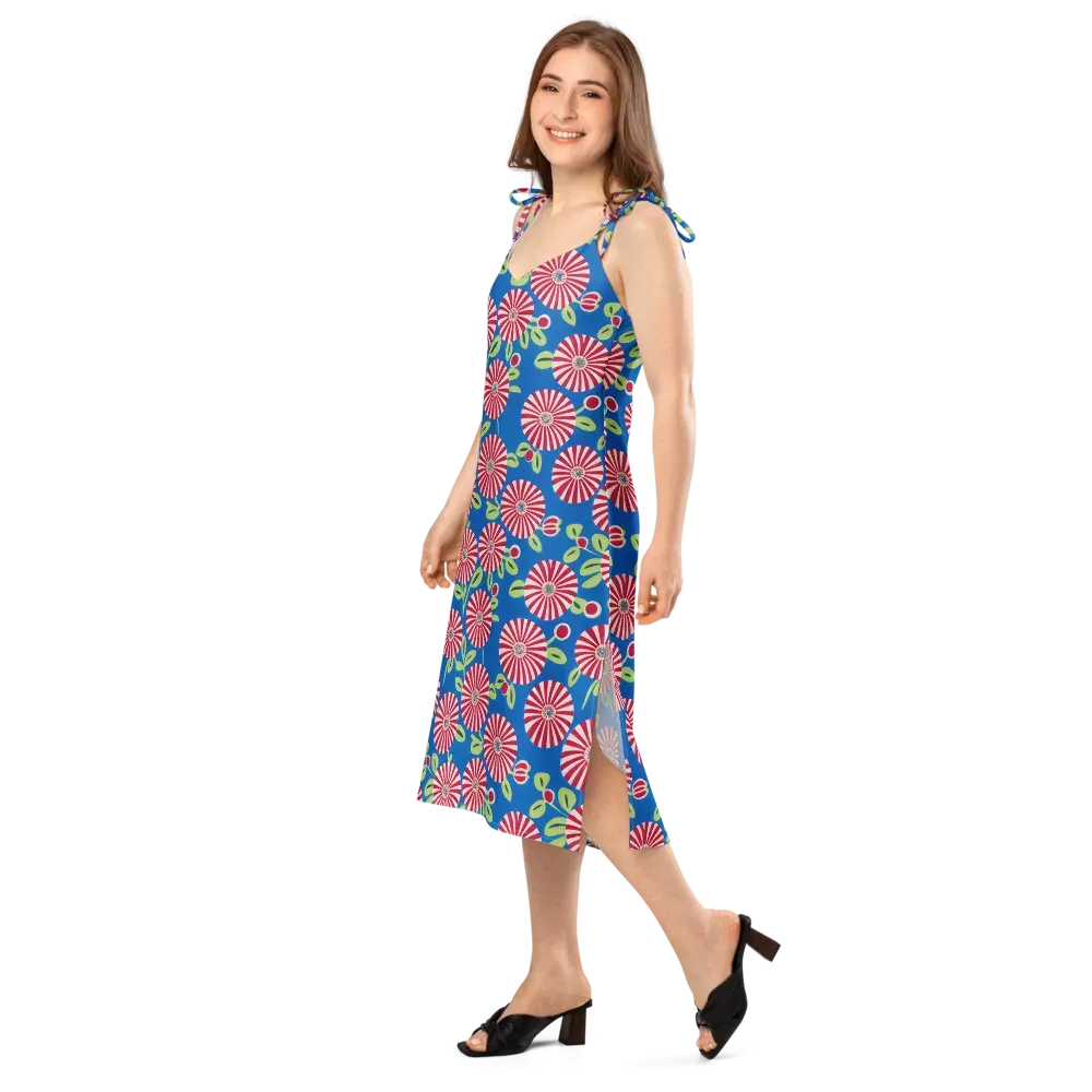 Radiant Garden Parade on Slip Dress — Left Front