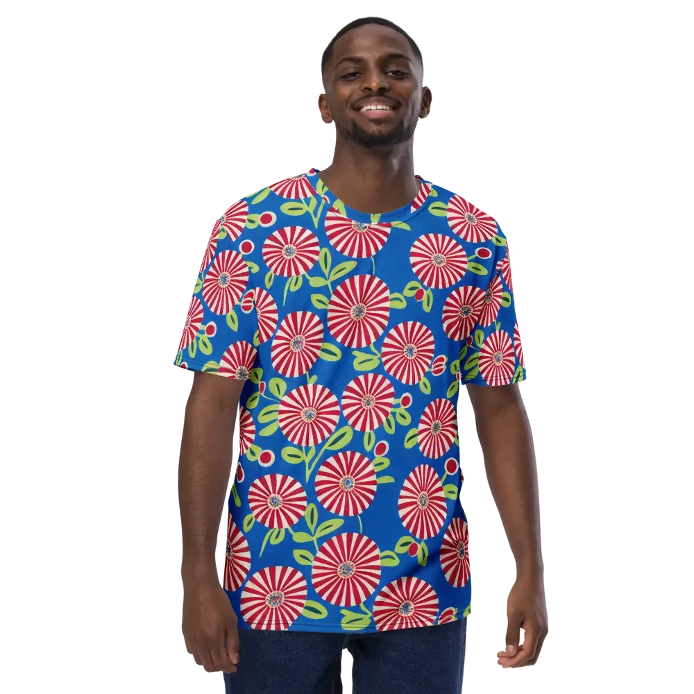Radiant Garden Parade on Men's Crew Neck T-Shirt — Front