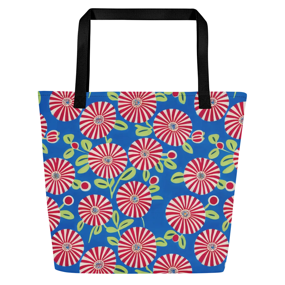 Radiant Garden Parade on Large Tote Bag W/ Pocket — Front