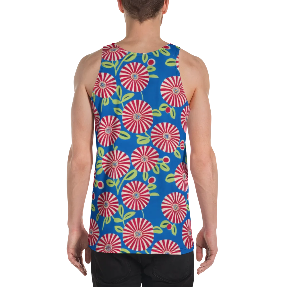 Radiant Garden Parade on Men's Tank Top — Back