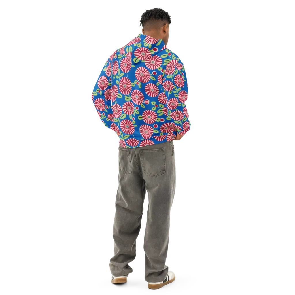 Radiant Garden Parade on Cotton Hoodie — Back