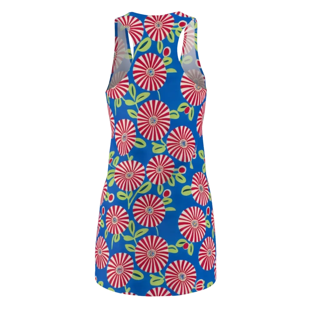 Radiant Garden Parade on Racerback Dress — Back