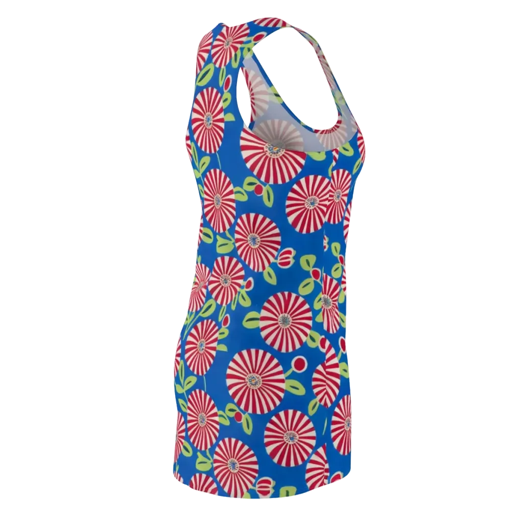 Radiant Garden Parade on Racerback Dress — Back Side