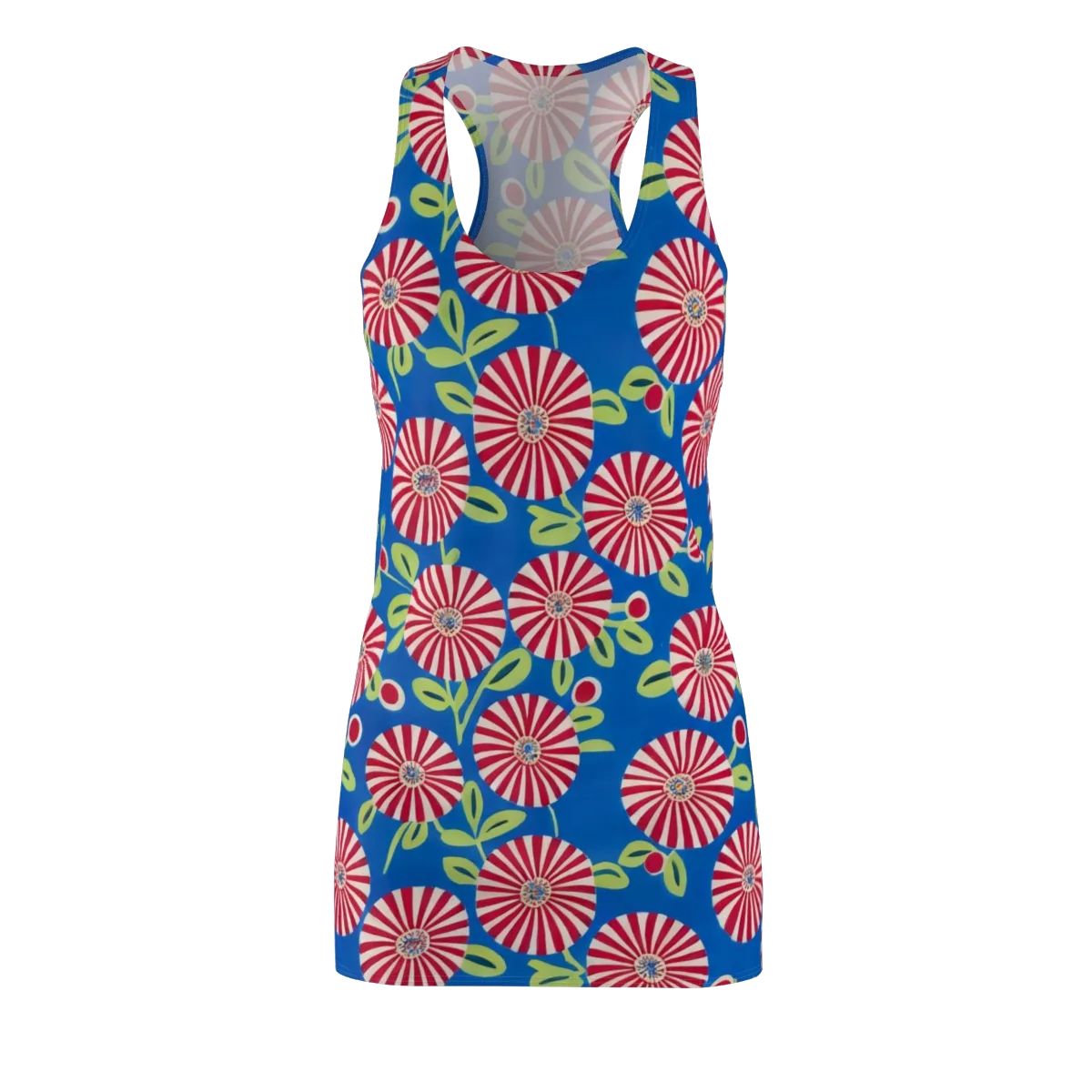 Radiant Garden Parade on Racerback Dress — Front
