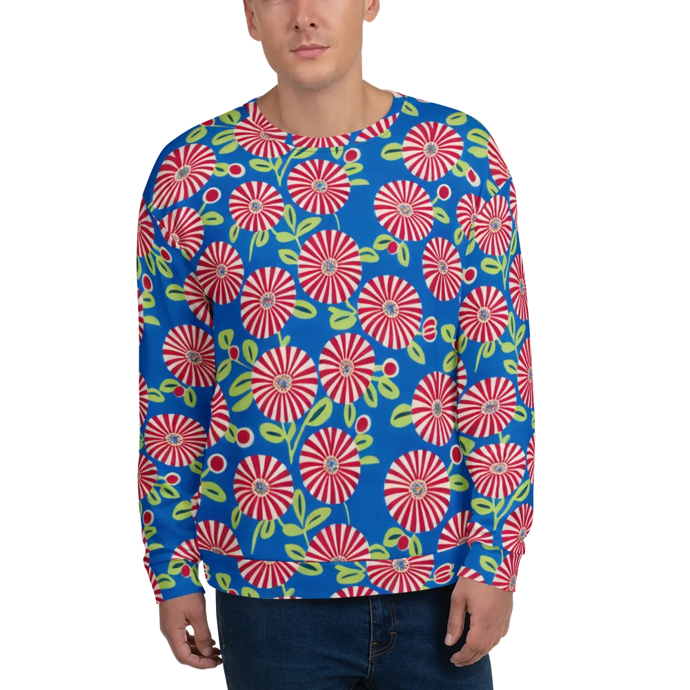 Radiant Garden Parade on Sweatshirt — Front