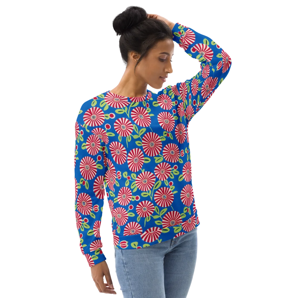 Radiant Garden Parade on Sweatshirt — Right Front