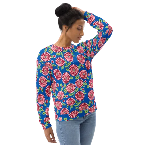 Radiant Garden Parade on a Sweatshirt