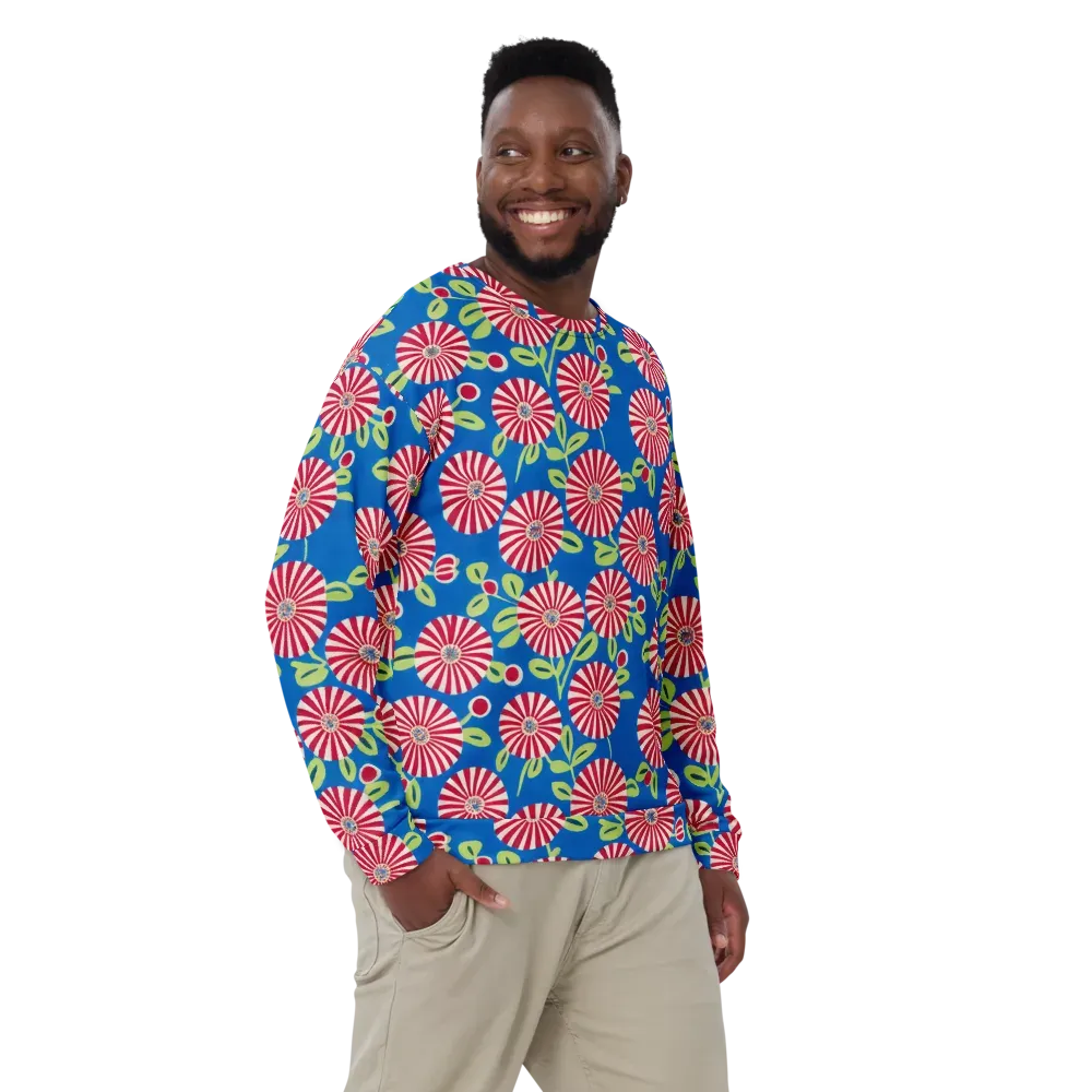 Radiant Garden Parade on Sweatshirt — Front