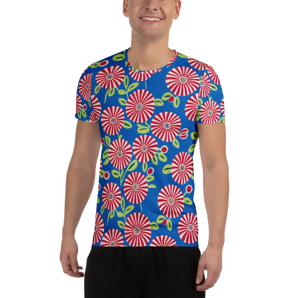 Radiant Garden Parade on Men's Athletic T-Shirt — Front
