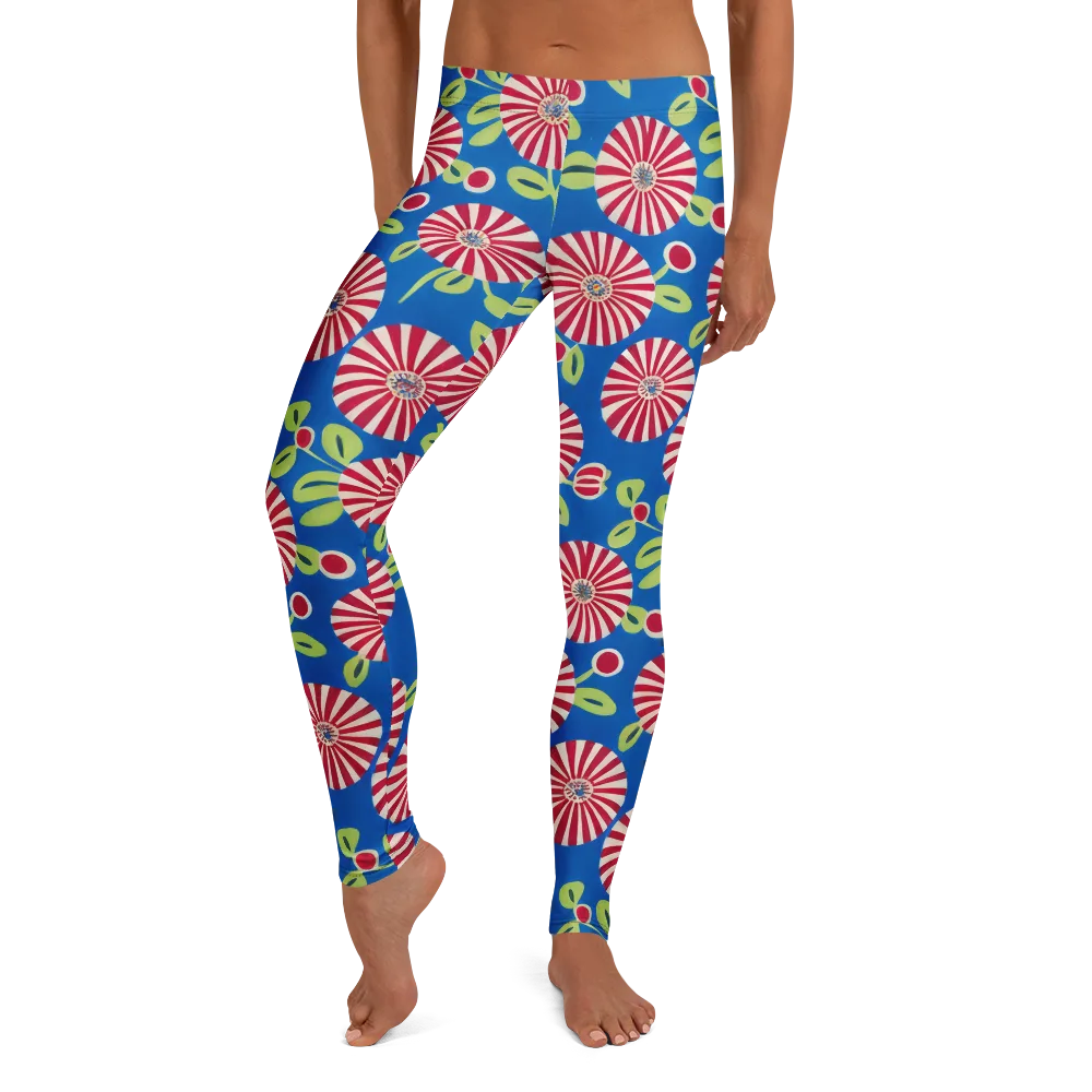 Radiant Garden Parade on Leggings — Front