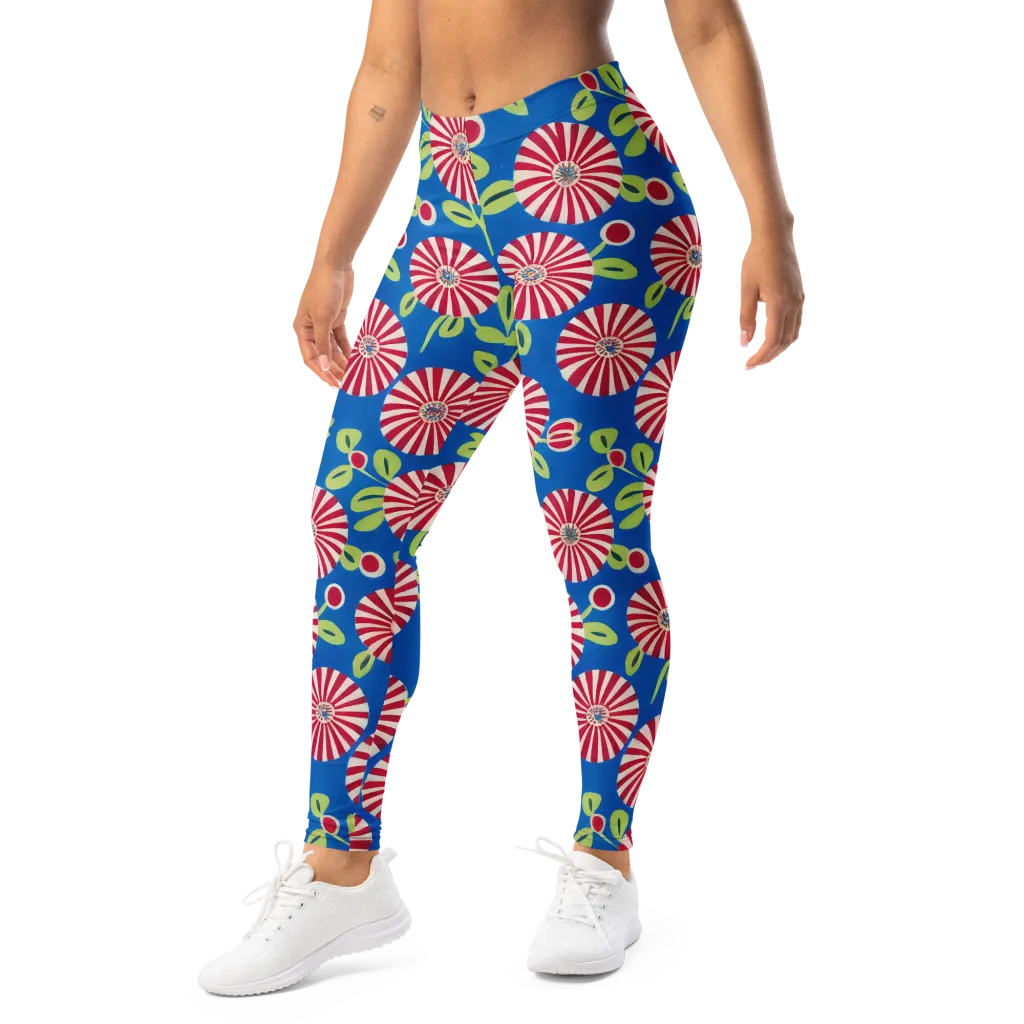 Radiant Garden Parade on Leggings — Left Front