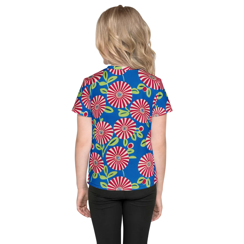 Radiant Garden Parade on Kids Crew Neck T-Shirt — Back