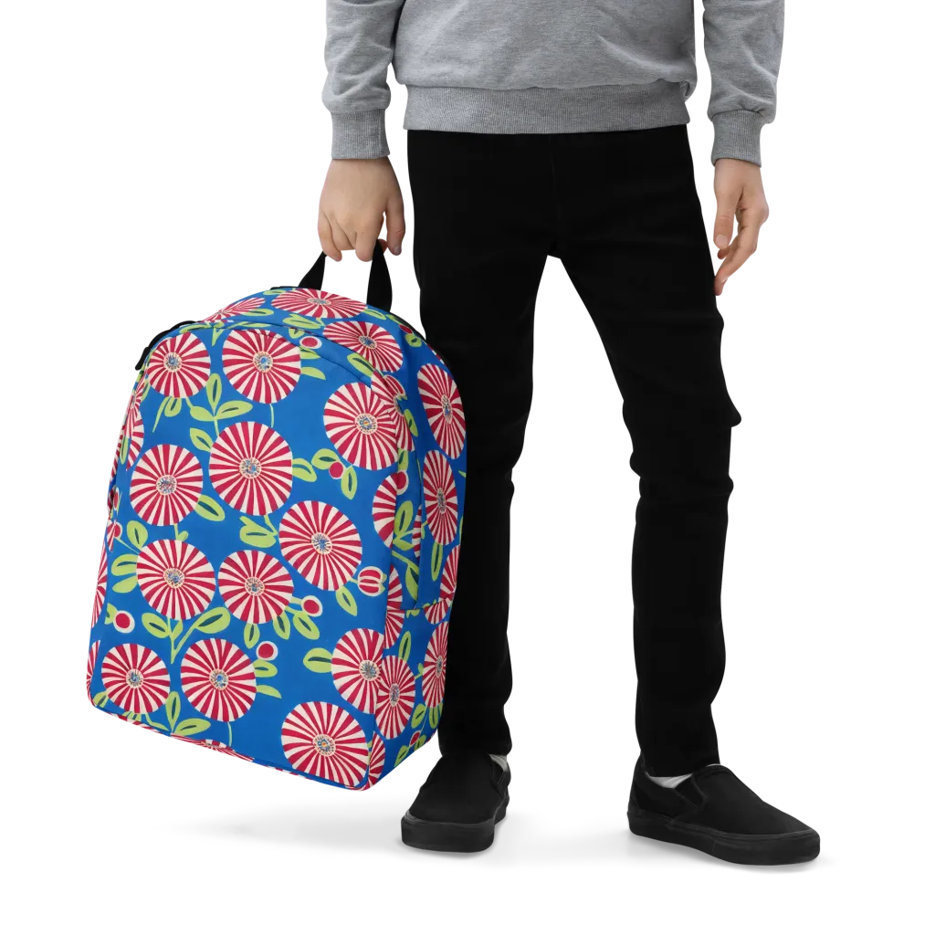 Radiant Garden Parade on Minimalist Backpack — Zoomed-in