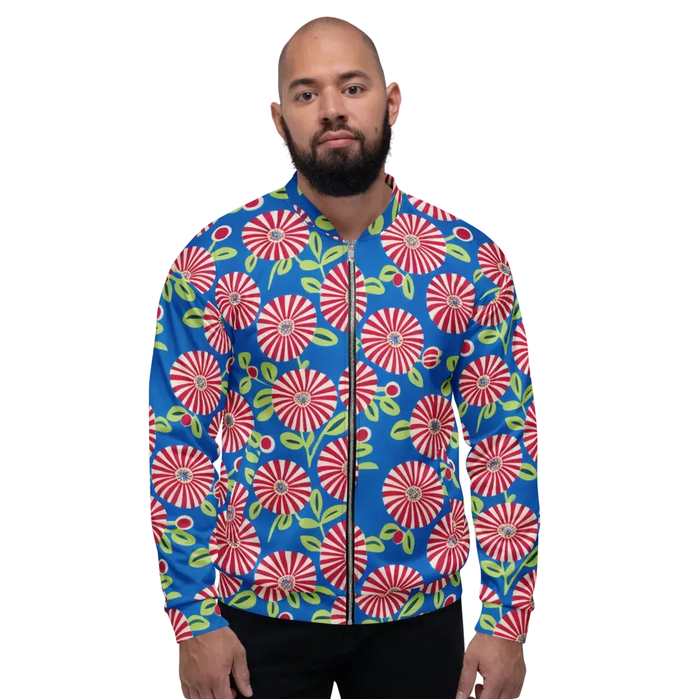 Radiant Garden Parade on Bomber Jacket — Front
