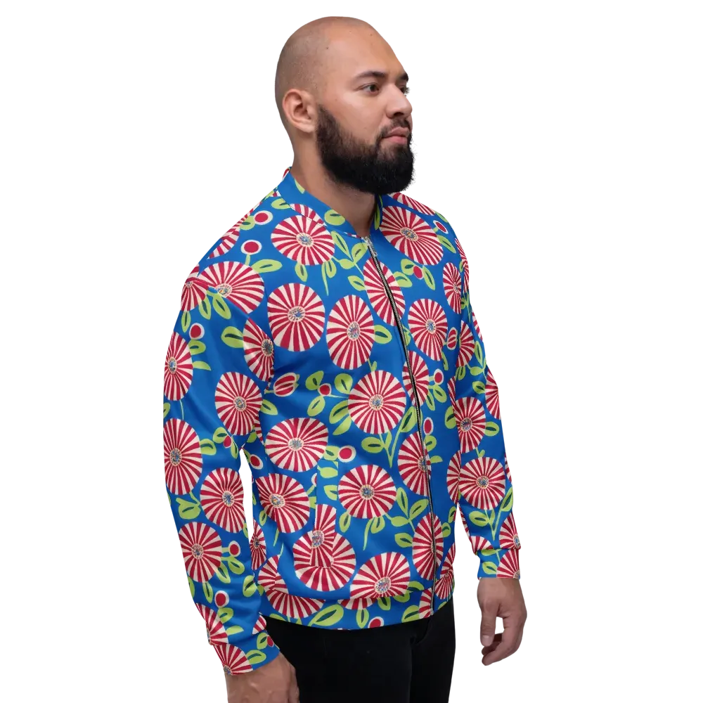Radiant Garden Parade on Bomber Jacket — Right