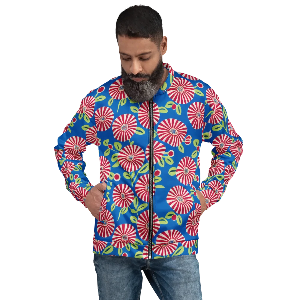 Radiant Garden Parade on Bomber Jacket — Front