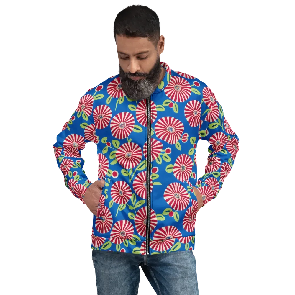 Radiant Garden Parade on Bomber Jacket — Front