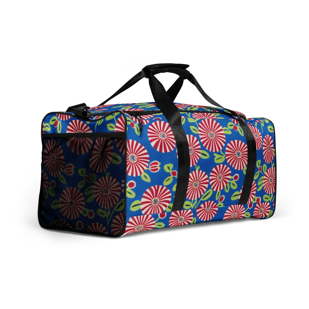 Radiant Garden Parade on Duffle Bag — Right Front