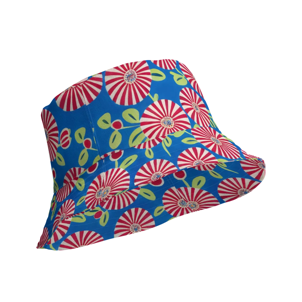 Radiant Garden Parade on Reversible Bucket Hat — Product details Outside