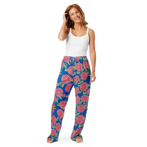 Radiant Garden Parade on a Women's Pajama Pants