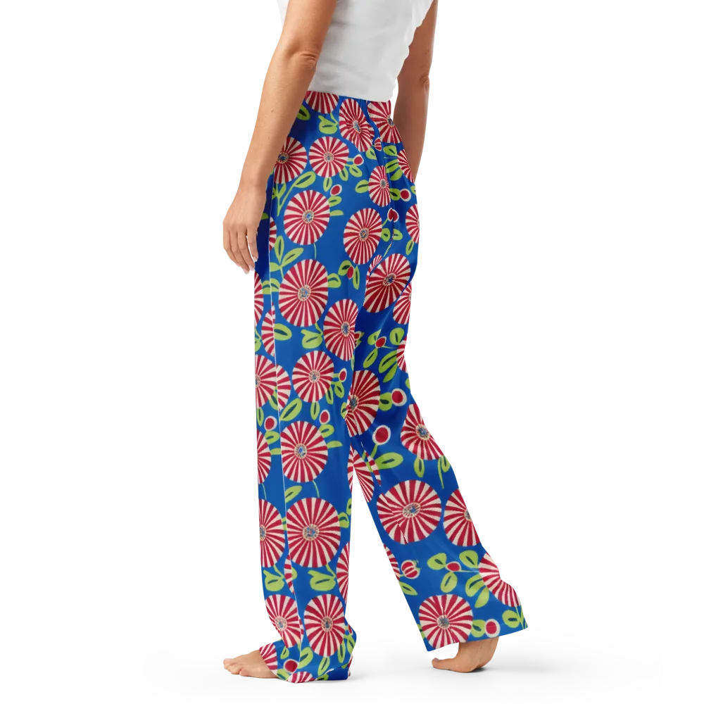 Radiant Garden Parade on Women's Pajama Pants — Left