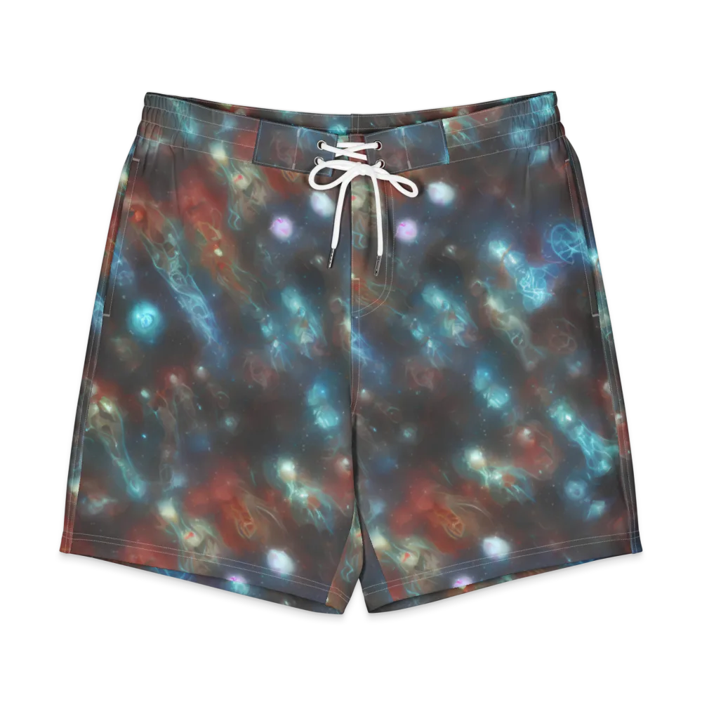 Astral Jellyfish on Men's Board Shorts — Front