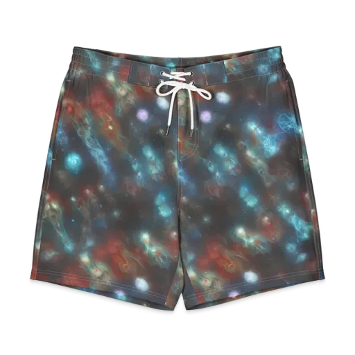 Astral Jellyfish on a Men's Board Shorts