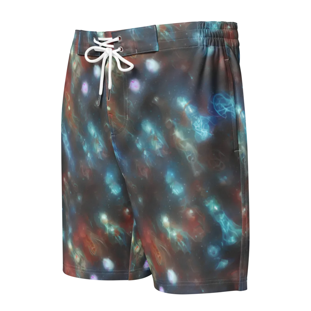 Astral Jellyfish on Men's Board Shorts — Front