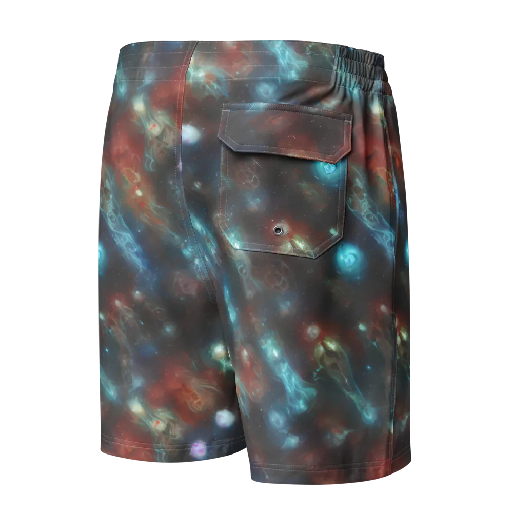 Astral Jellyfish on Men's Board Shorts — Back