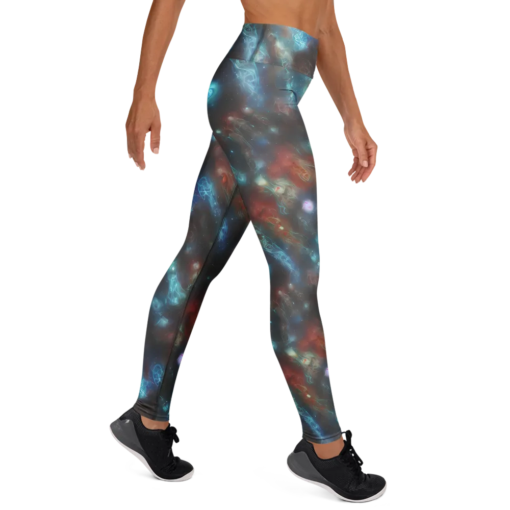 Astral Jellyfish on Yoga Leggings — Right