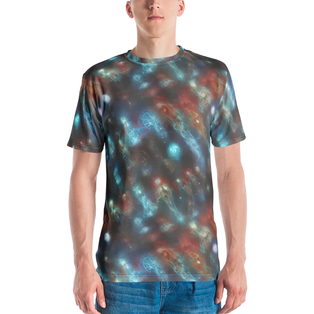 Astral Jellyfish on Men's Crew Neck T-Shirt — Front