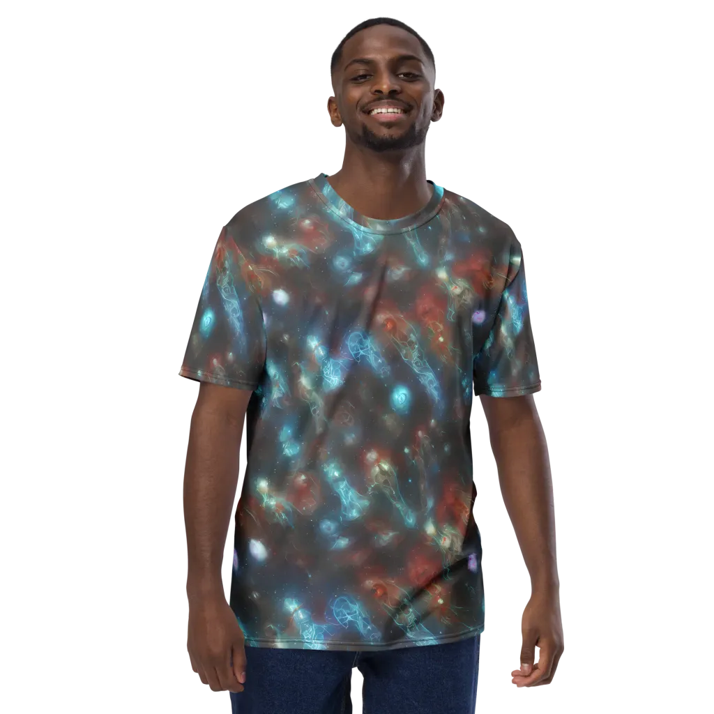 Astral Jellyfish on Men's Crew Neck T-Shirt — Front