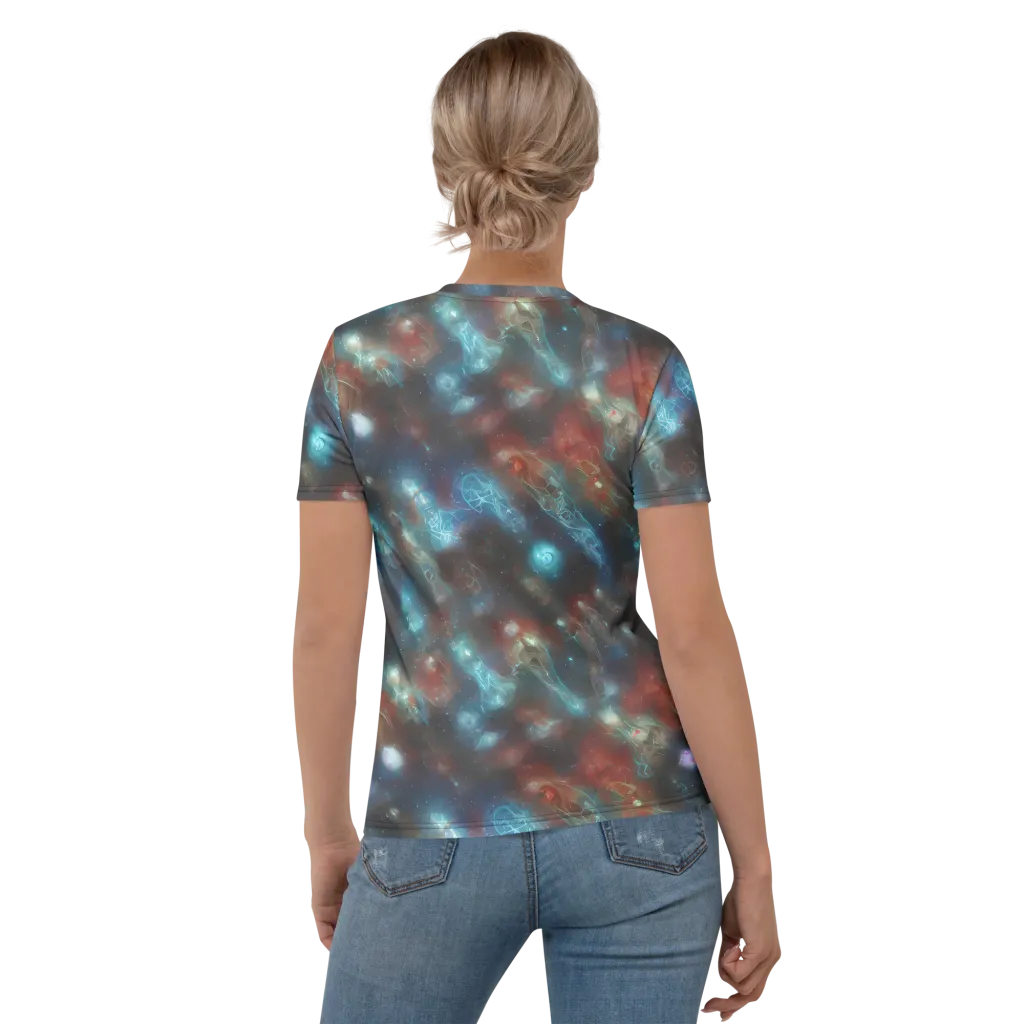 Astral Jellyfish on Women's Crew Neck T-Shirt — Back