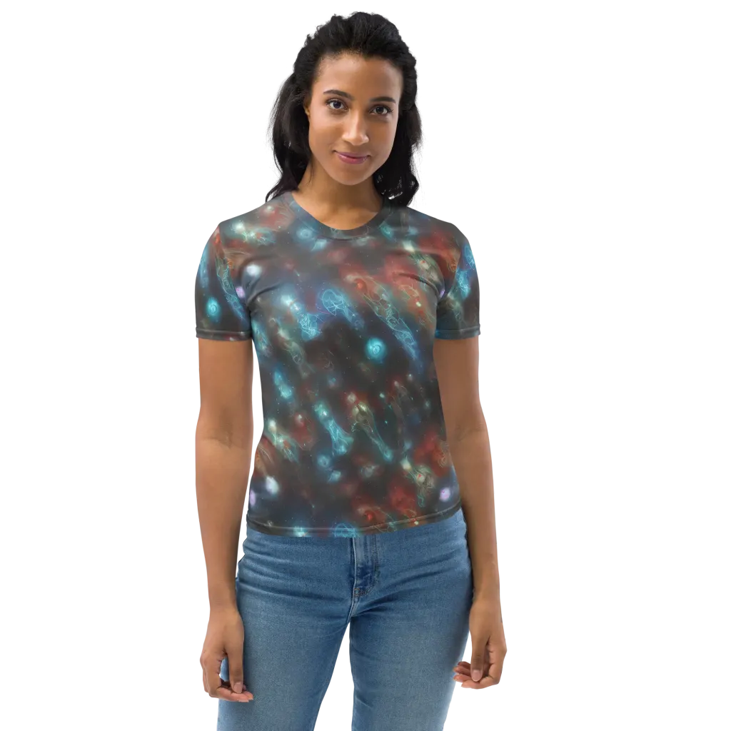 Astral Jellyfish on Women's Crew Neck T-Shirt — Front