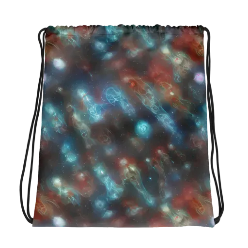 Astral Jellyfish on a Drawstring Bag