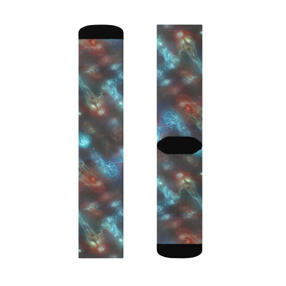 Astral Jellyfish on Socks — Left Sock