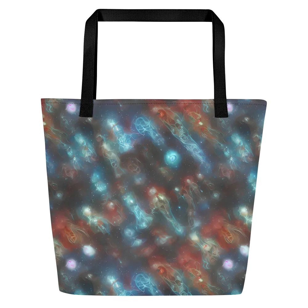 Astral Jellyfish on Large Tote Bag W/ Pocket — Front