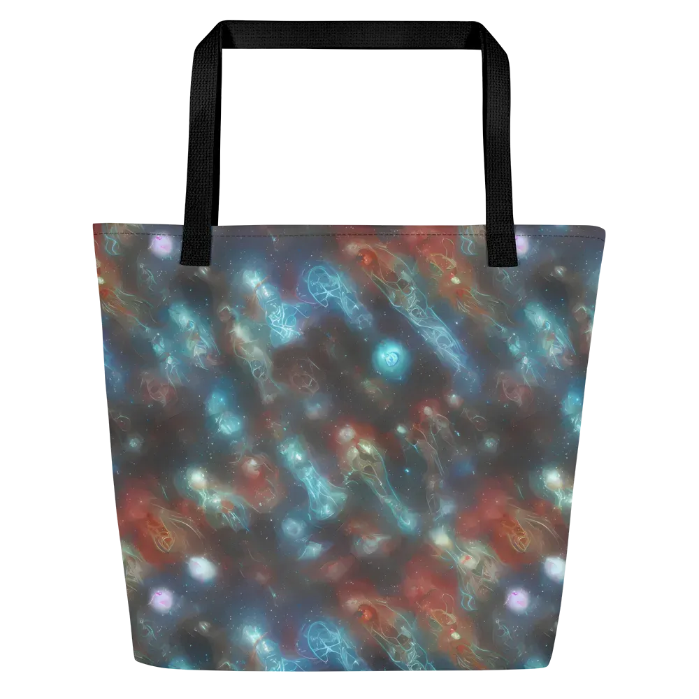 Astral Jellyfish on Large Tote Bag W/ Pocket — Front