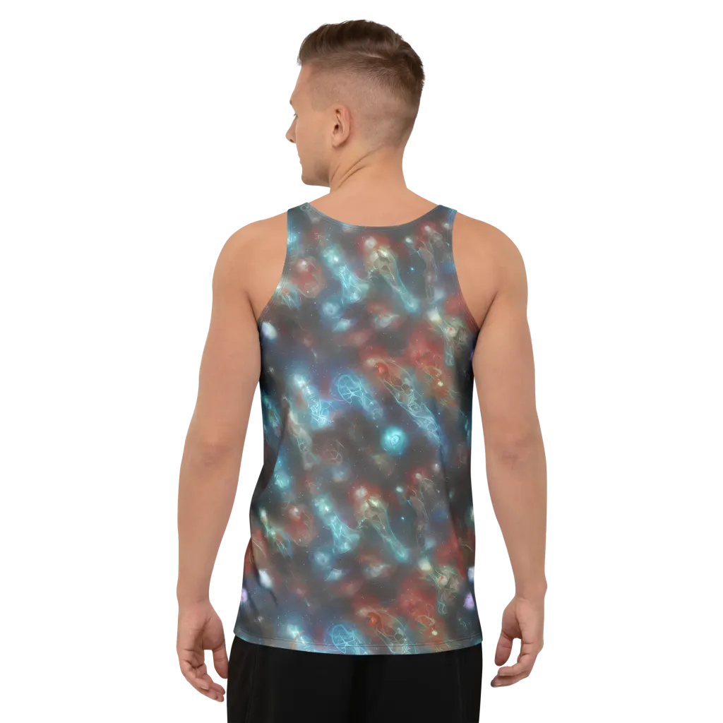 Astral Jellyfish on Men's Tank Top — Back
