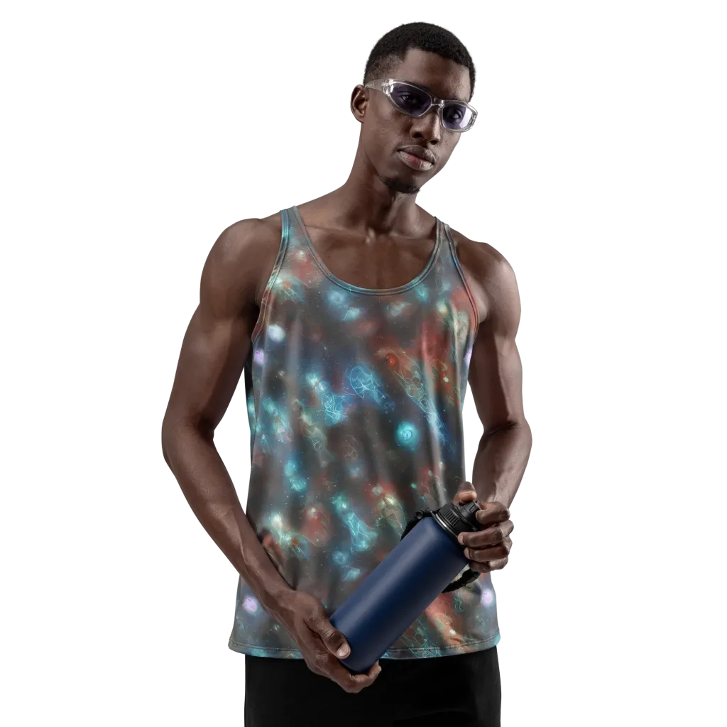 Astral Jellyfish on Men's Tank Top — Front