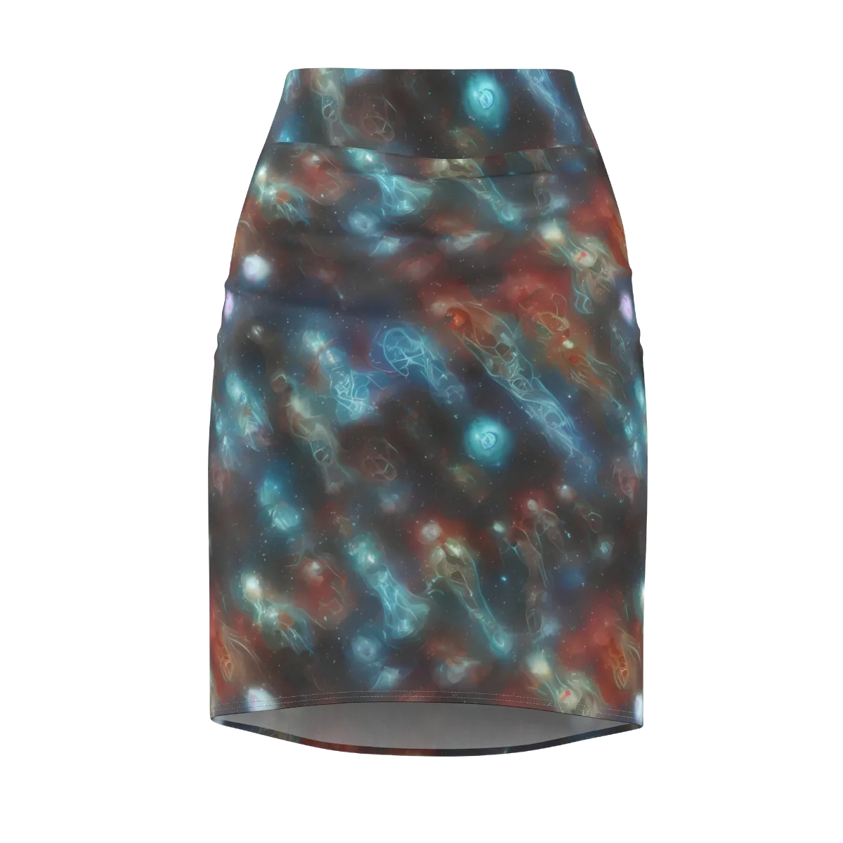 Astral Jellyfish on Pencil Skirt — Front