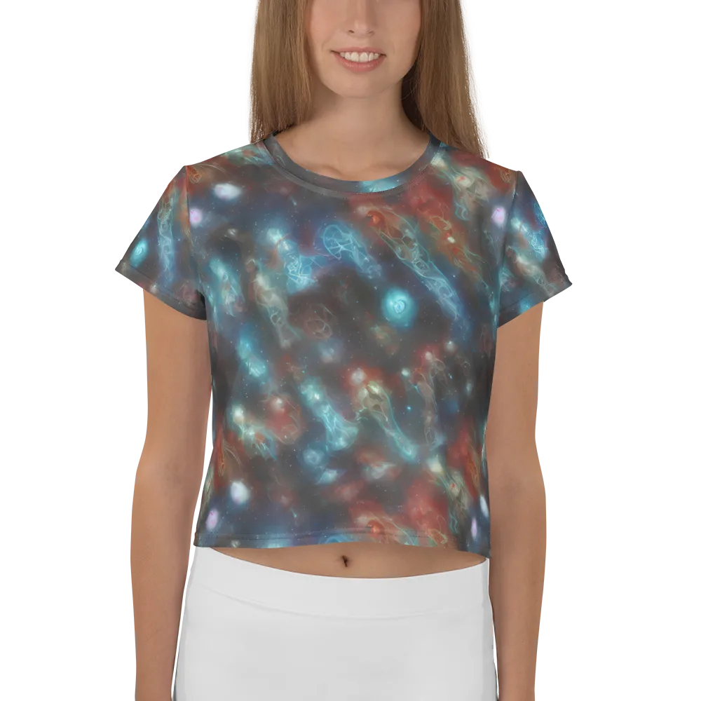 Astral Jellyfish on Crop Tee — Front