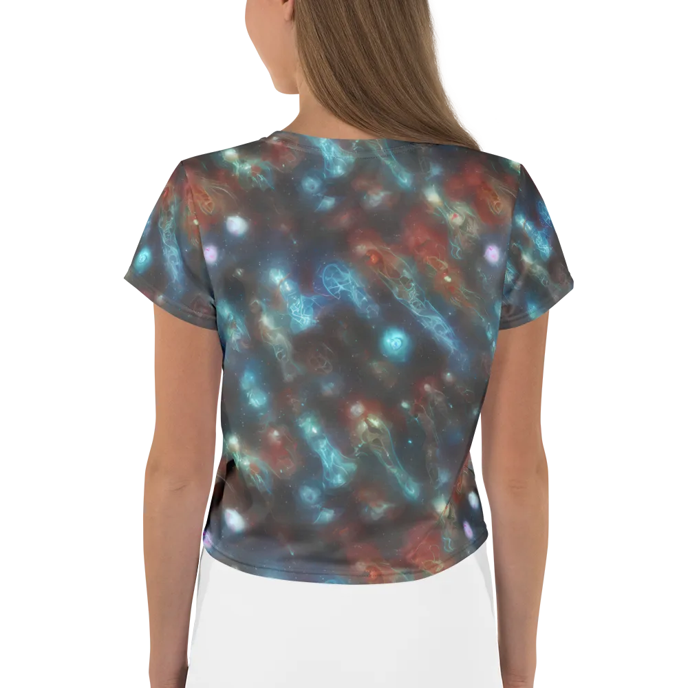 Astral Jellyfish on Crop Tee — Back