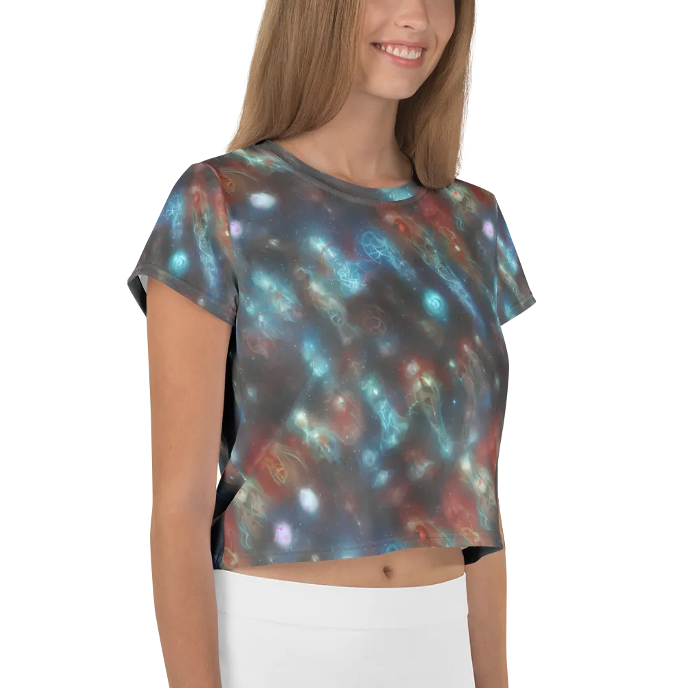 Astral Jellyfish on Crop Tee — Right