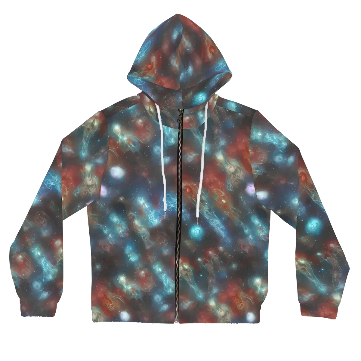 Astral Jellyfish on Women's Full-Zip Hoodie — Front