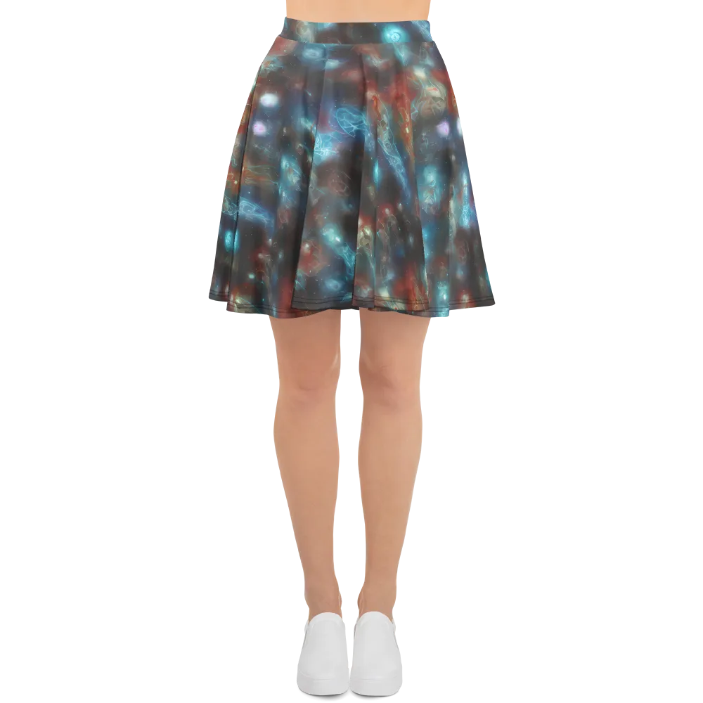 Astral Jellyfish on Skater Skirt — Front