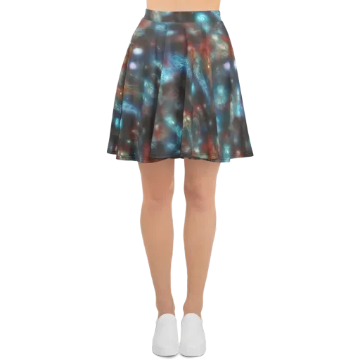Astral Jellyfish on a Skater Skirt